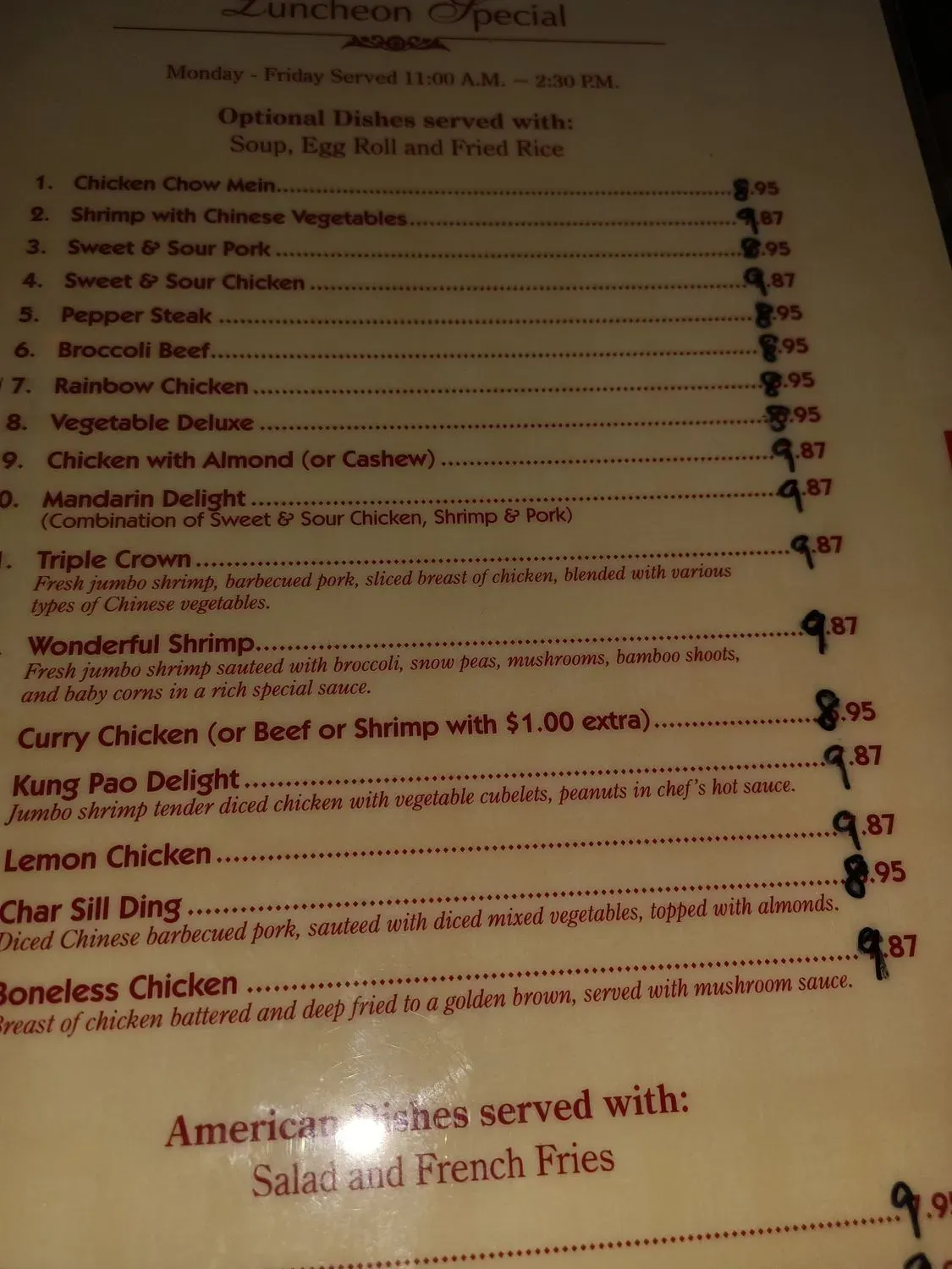 Menu 5