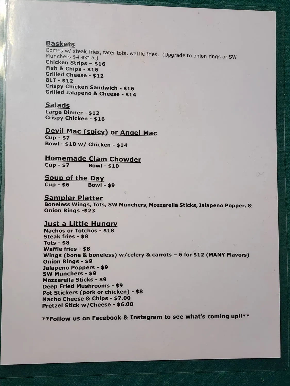 Menu 2