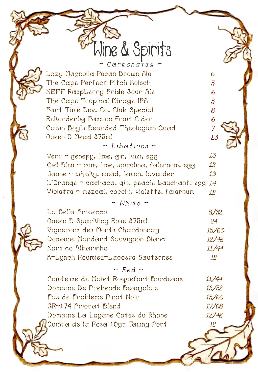 Menu 1