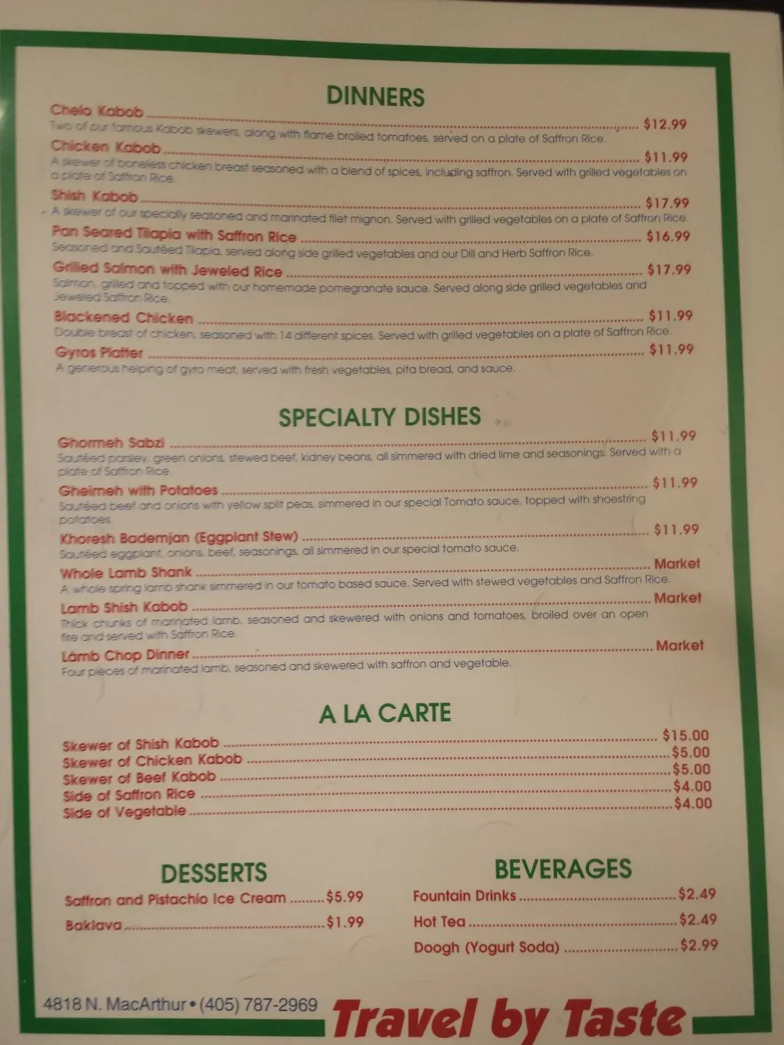 Menu 5