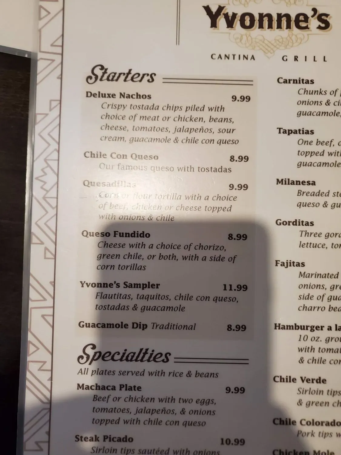 Menu 5