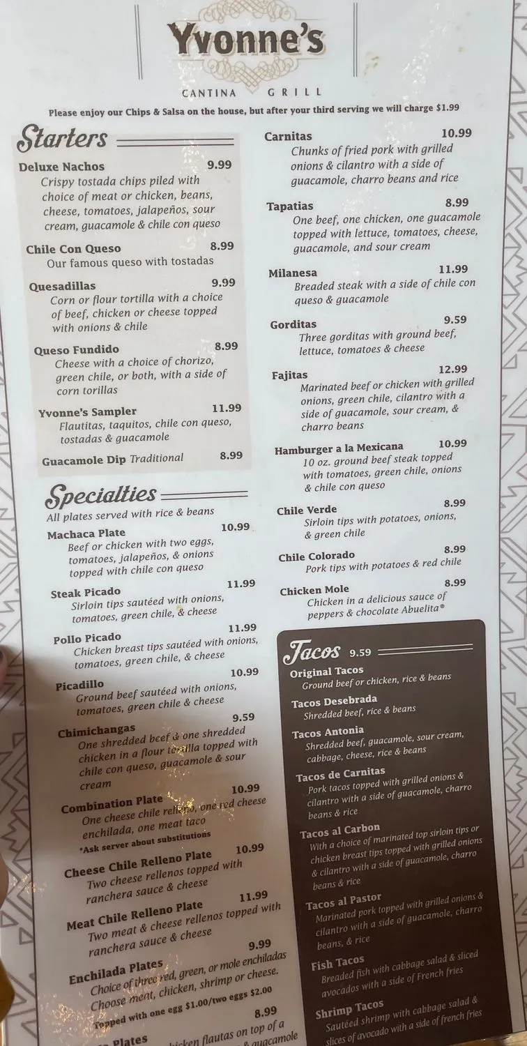 Menu 1