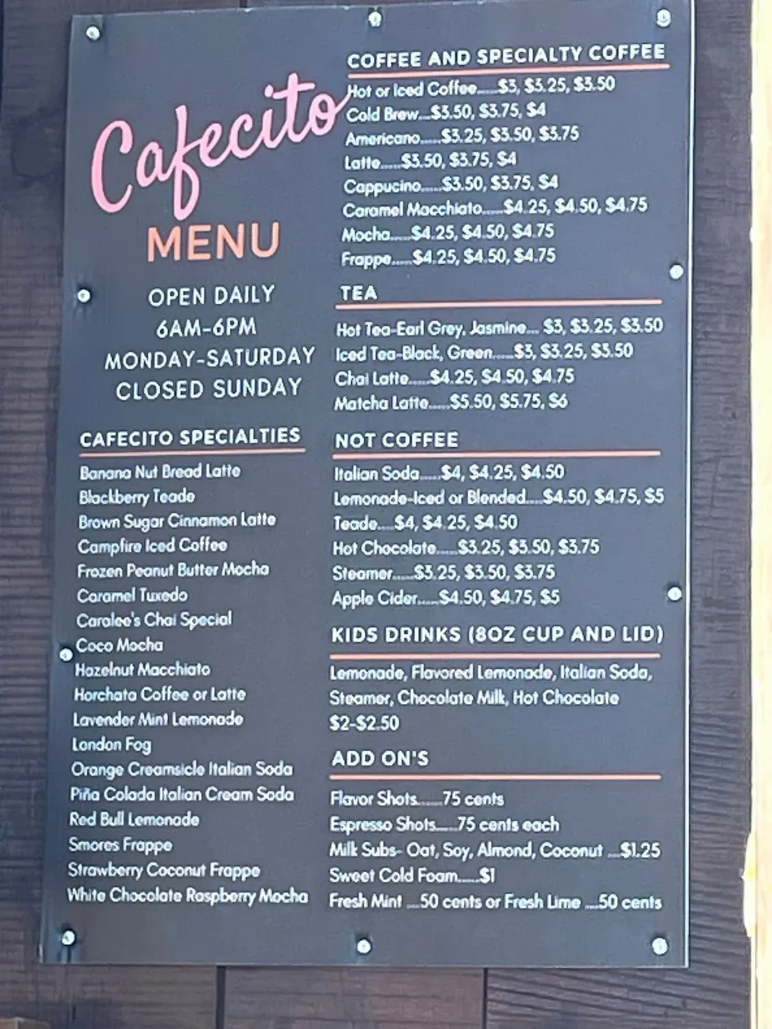 Menu 1