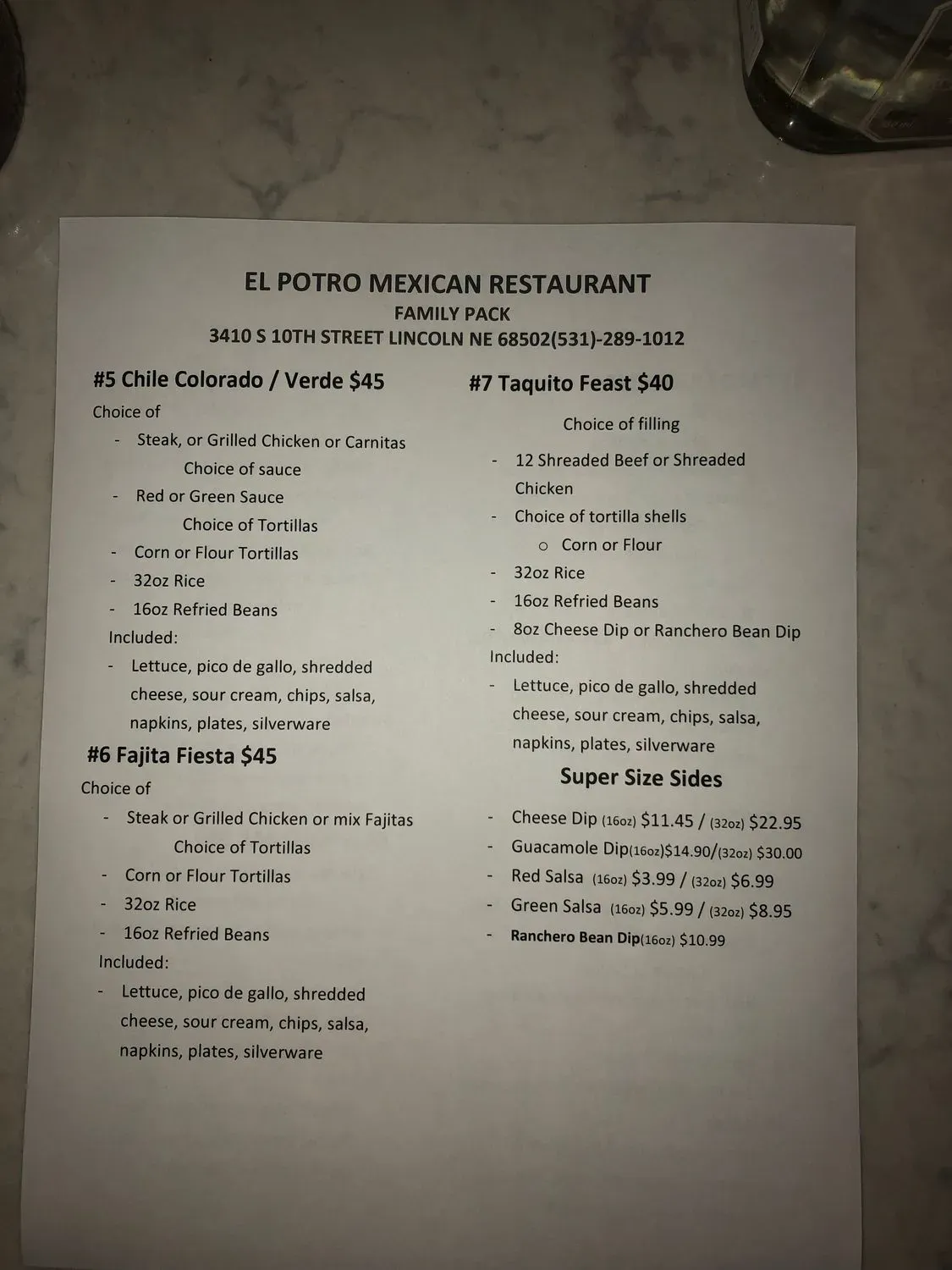 Menu 1