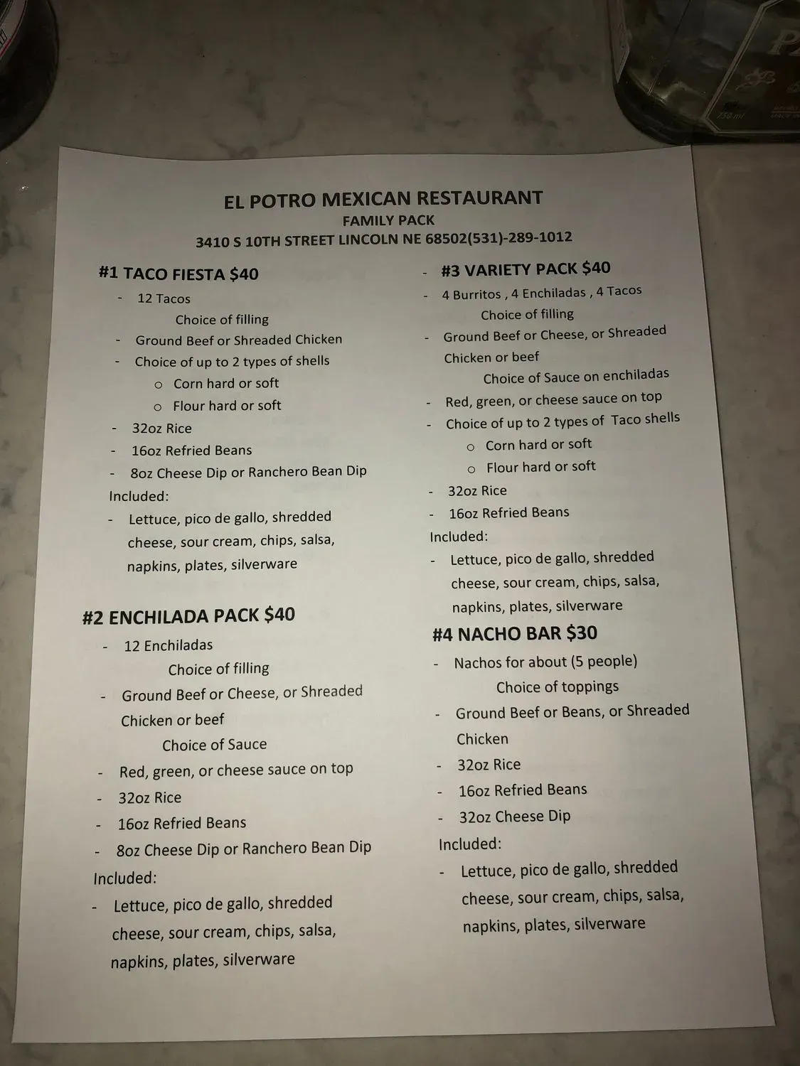 Menu 5