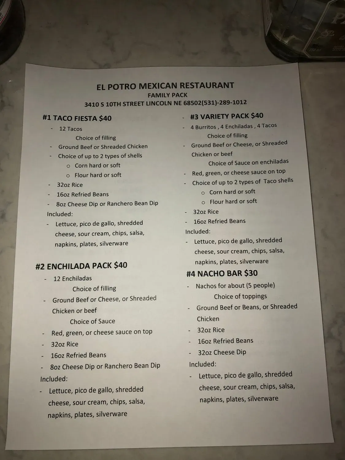 Menu 5