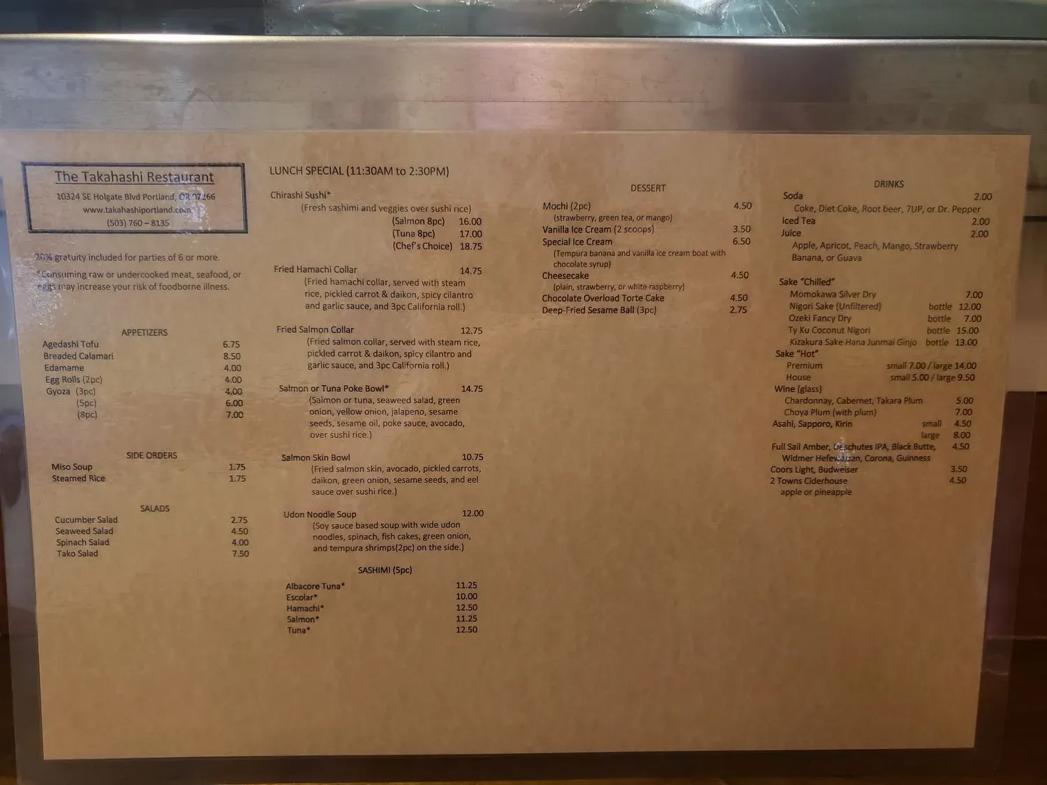 Menu 6