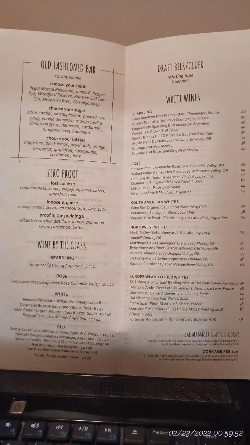 Menu 5