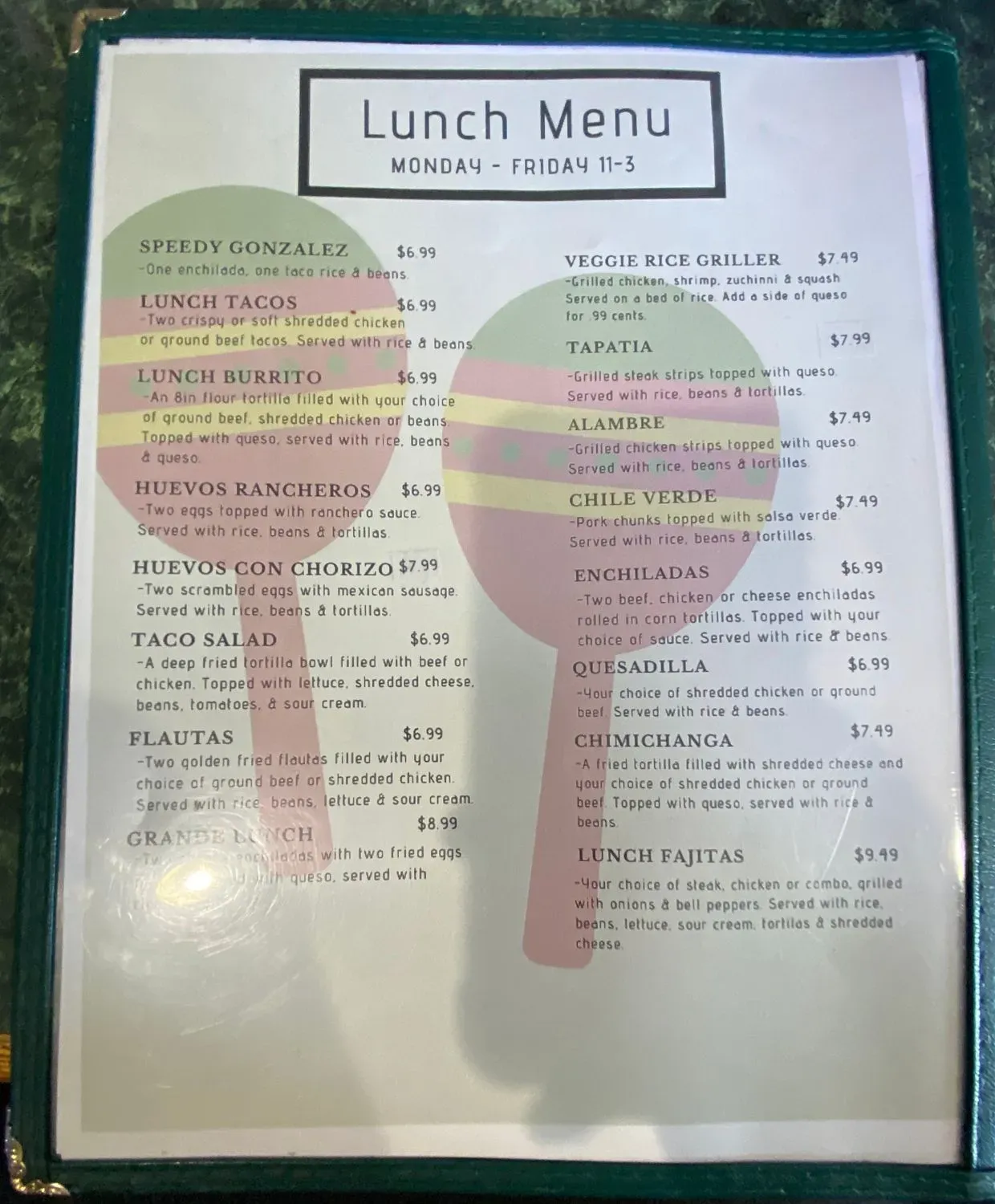 Menu 5