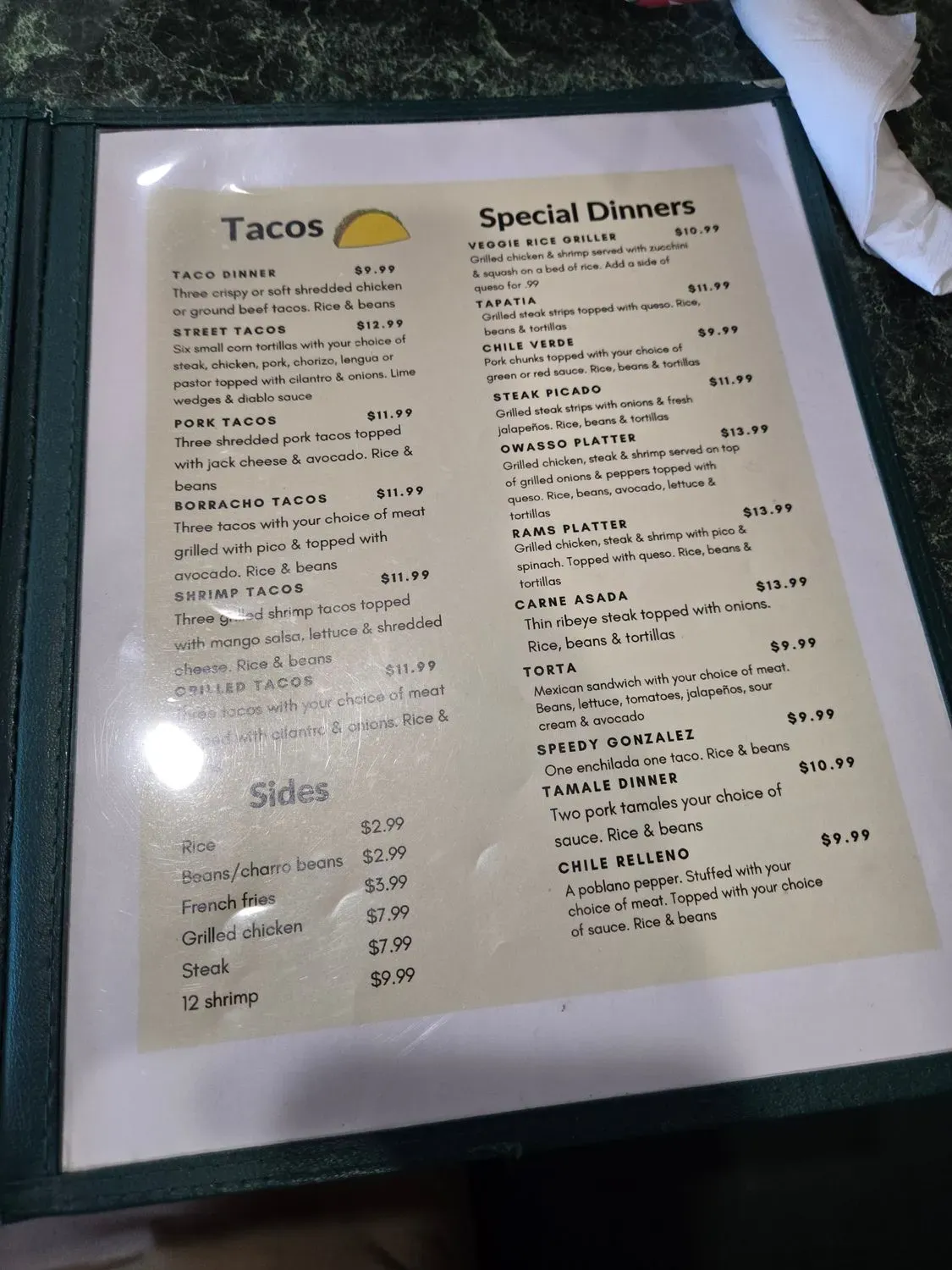 Menu 6