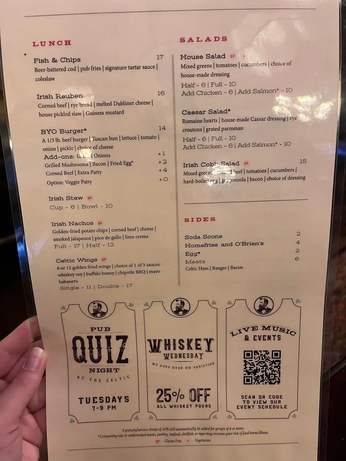 The Celtic Cowboy Pub and Restaurant Menu - Updated October 2025