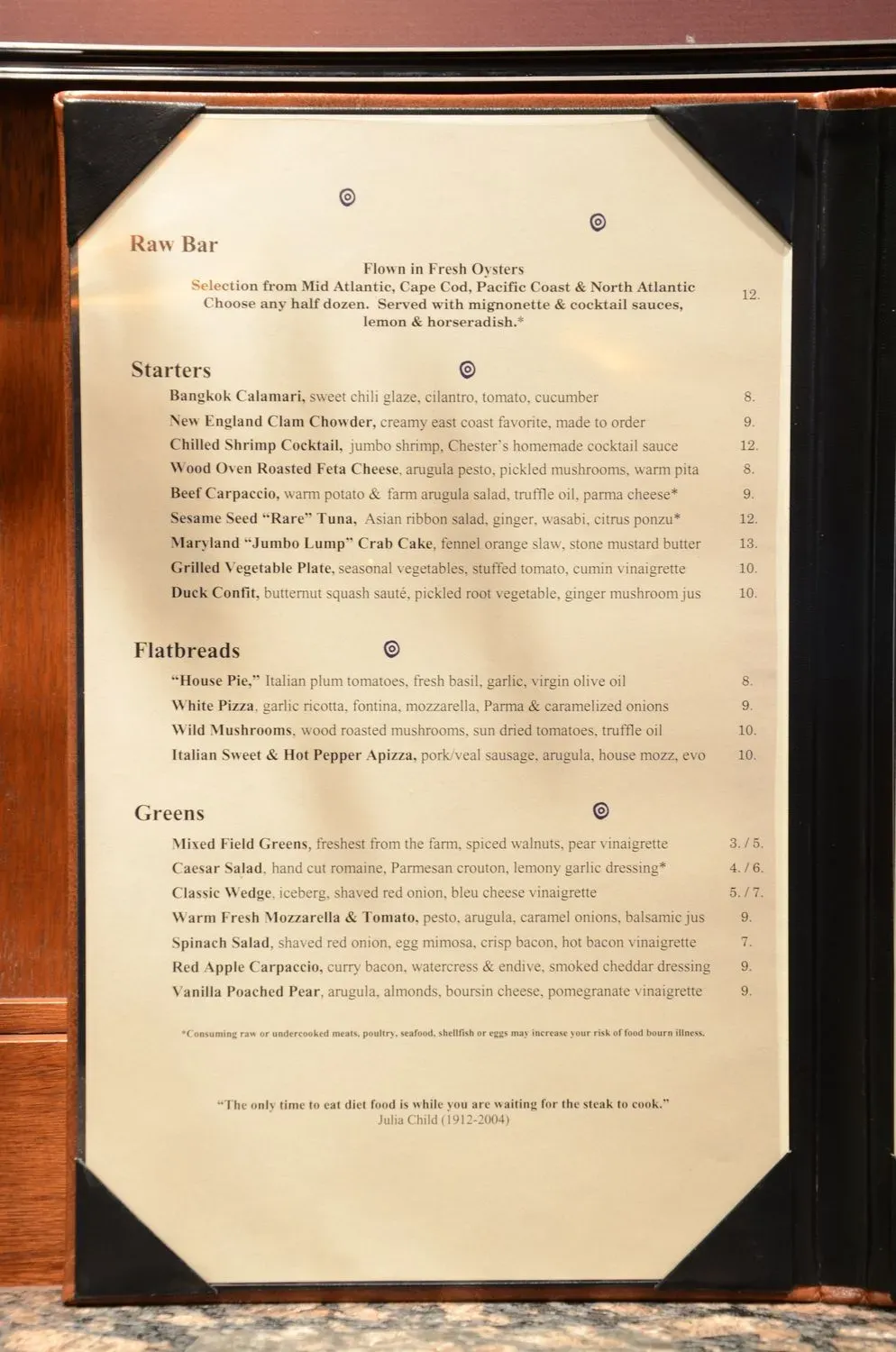 Chesters Chophouse & Wine Bar Menu - Updated October 2025
