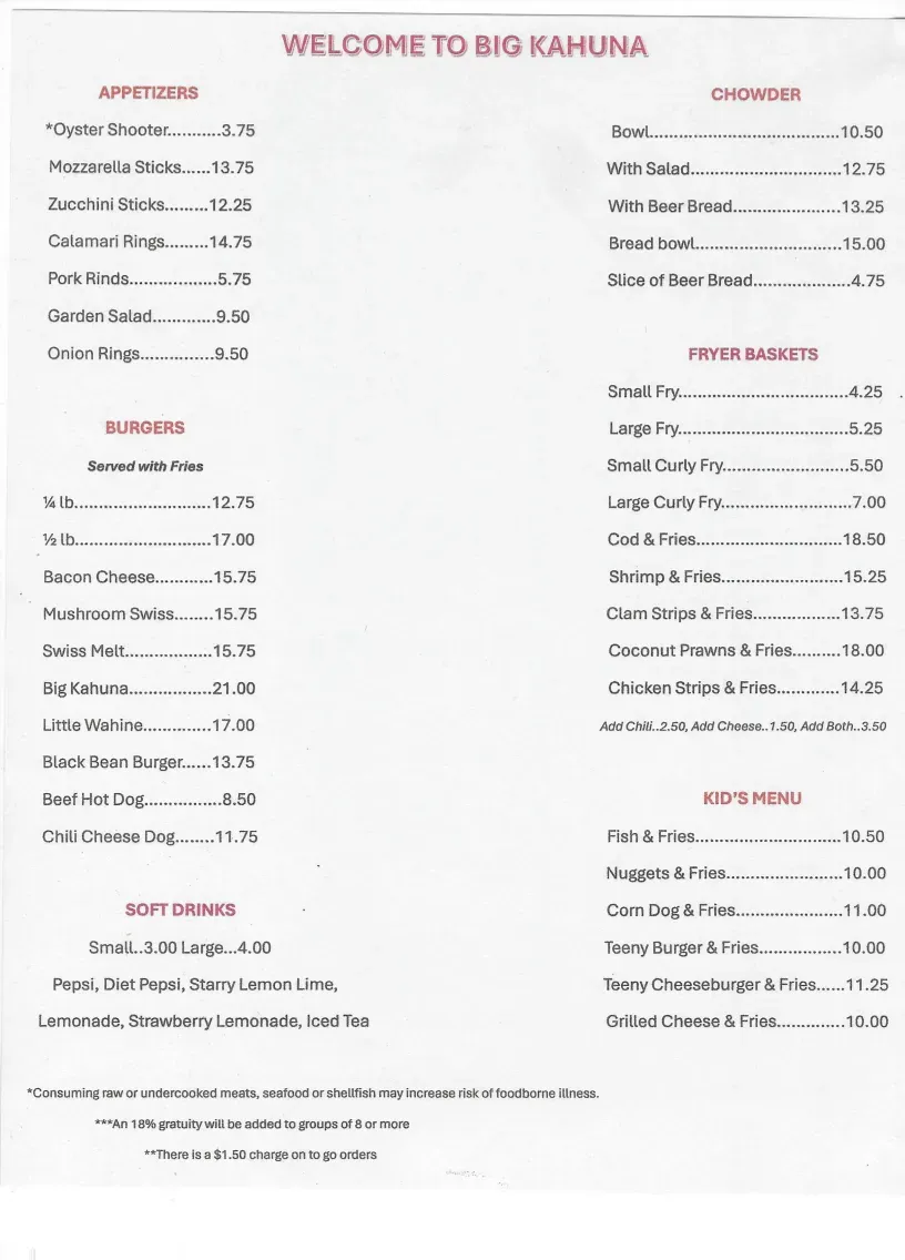 Menu 1