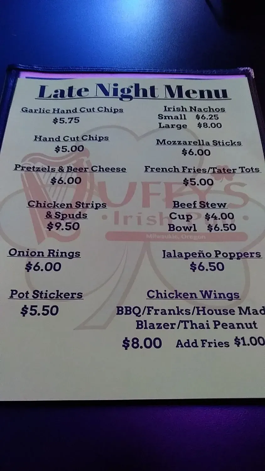 Menu 6