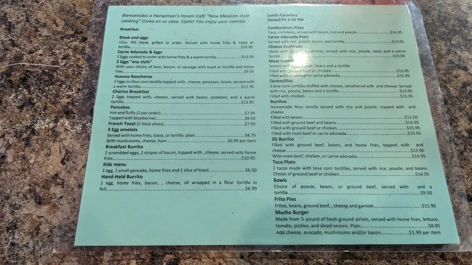 Menu 5