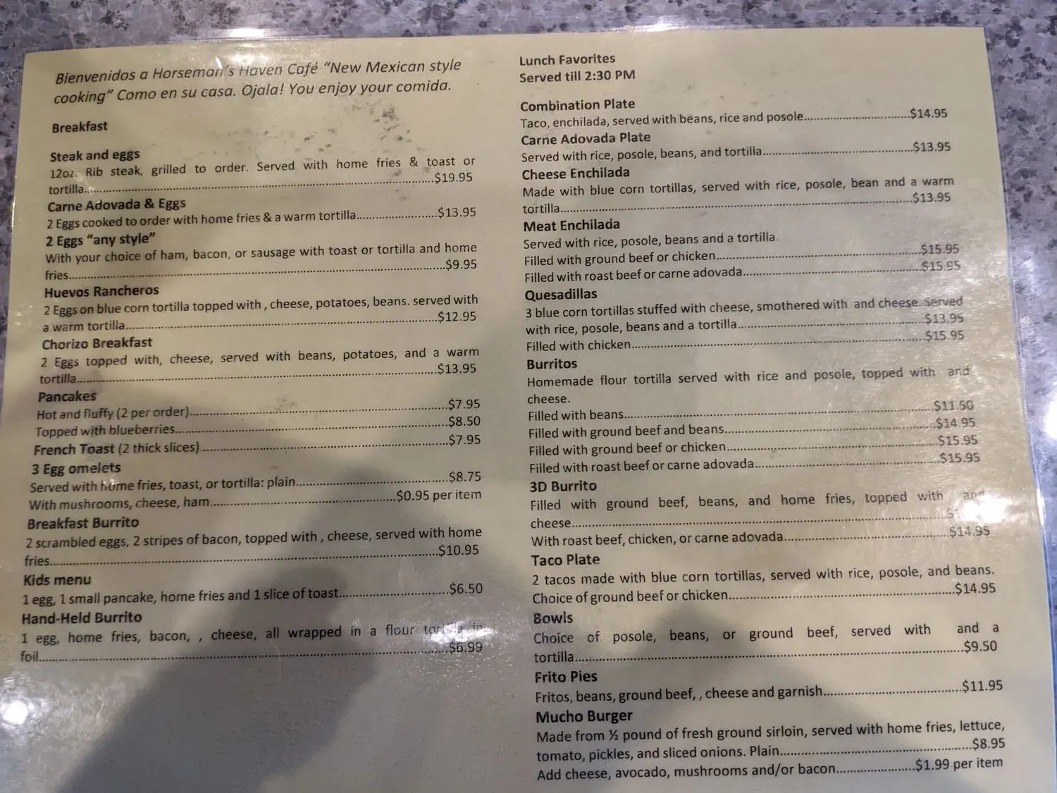 Menu 3