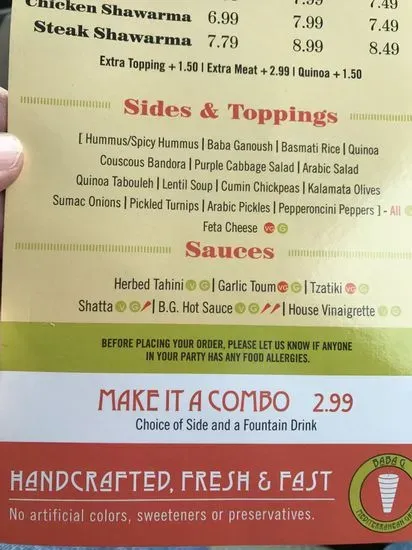 Menu 5