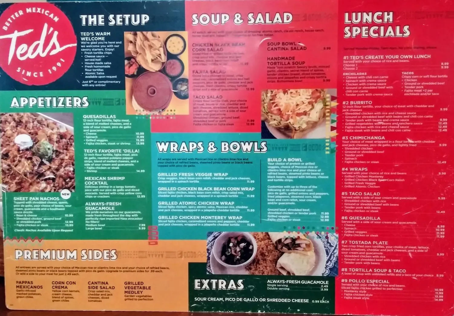Ted's Café Escondido Menu - Updated October 2025