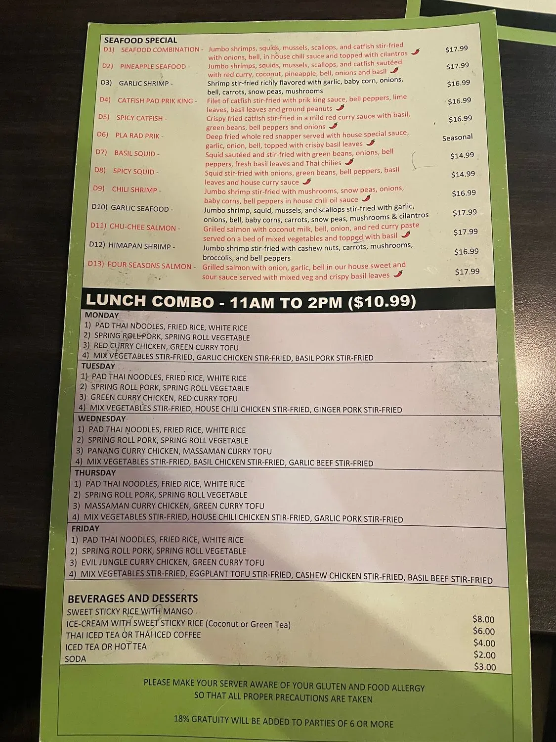 Menu 2