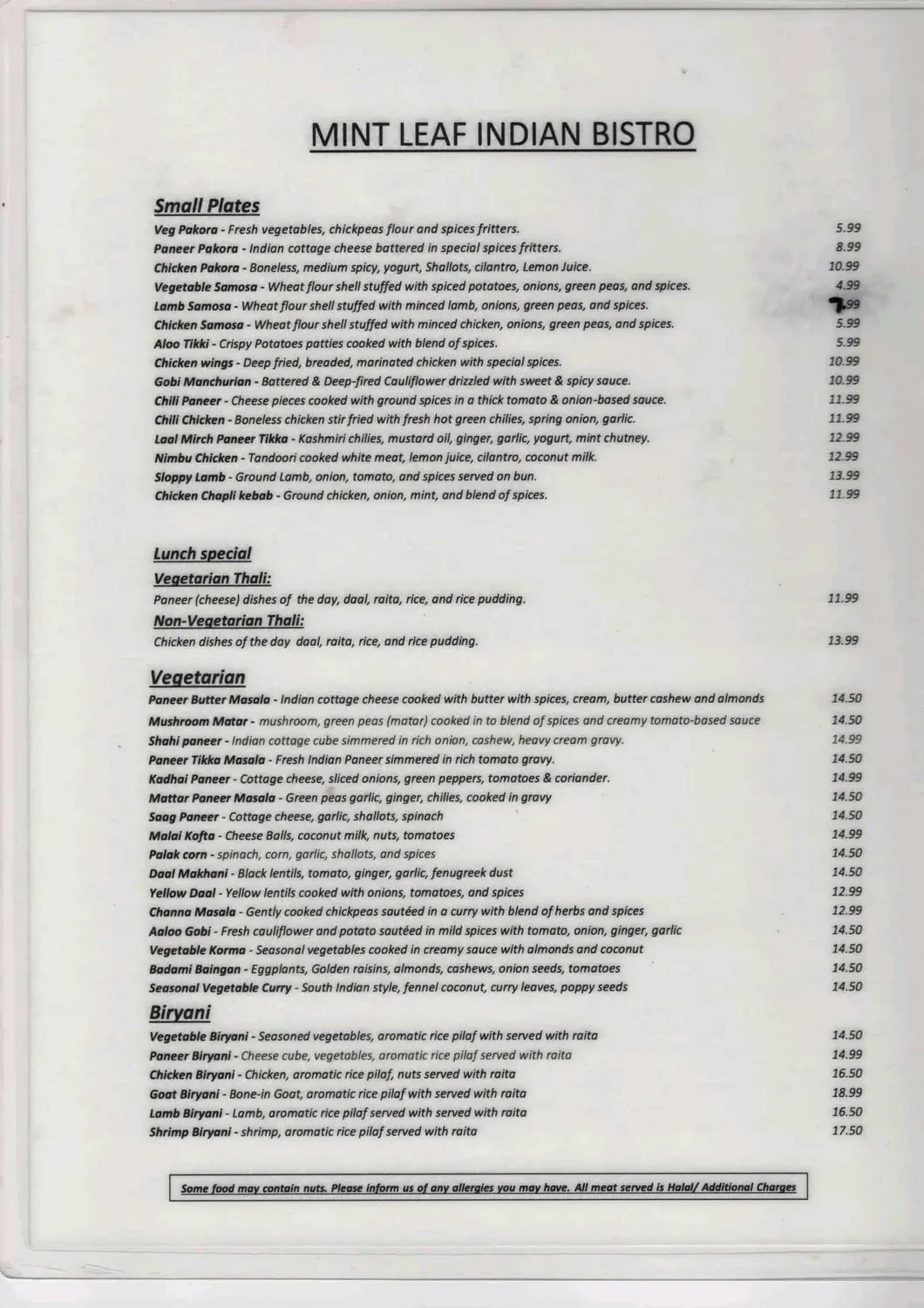 Menu 1