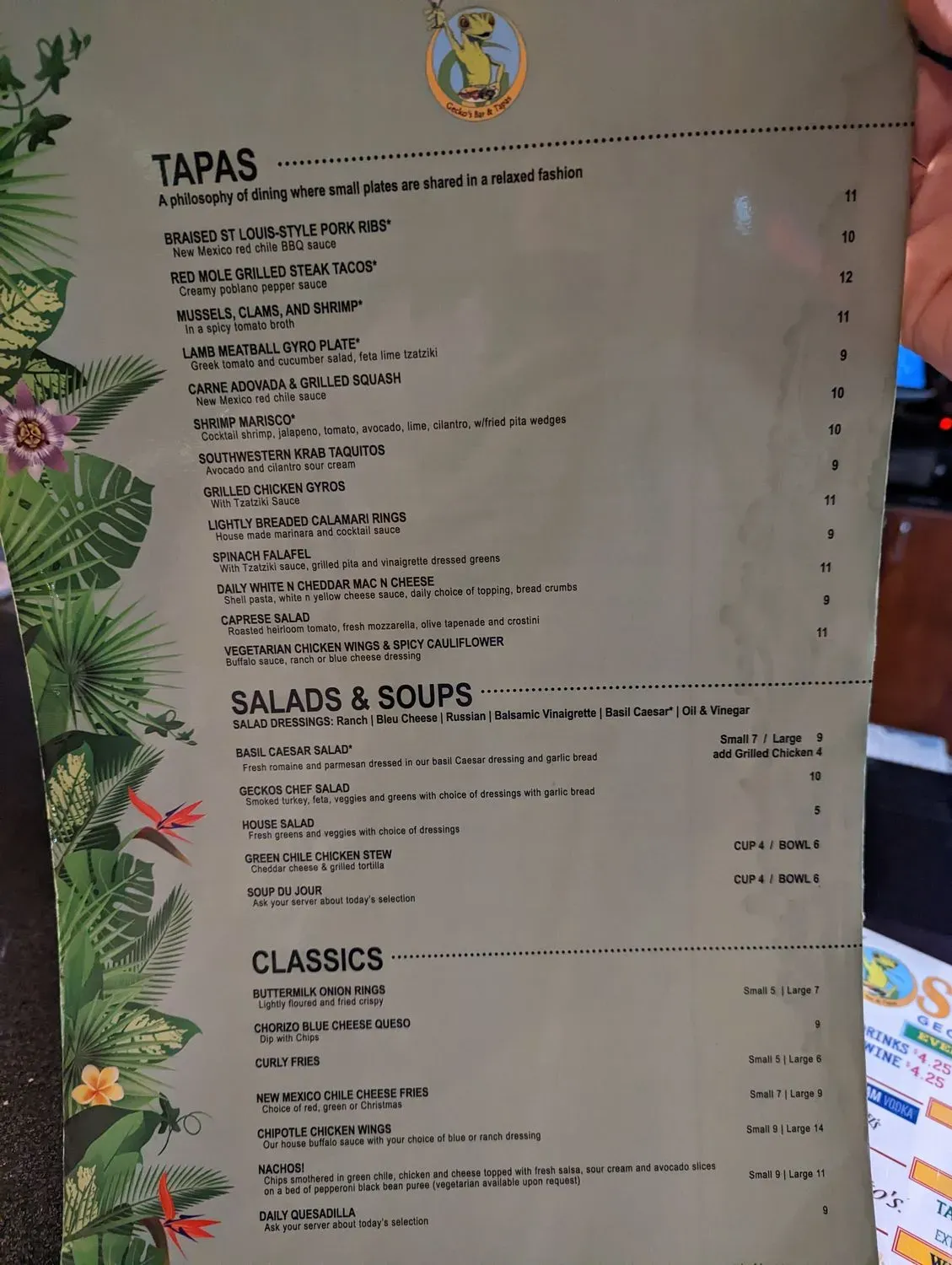 Menu 5