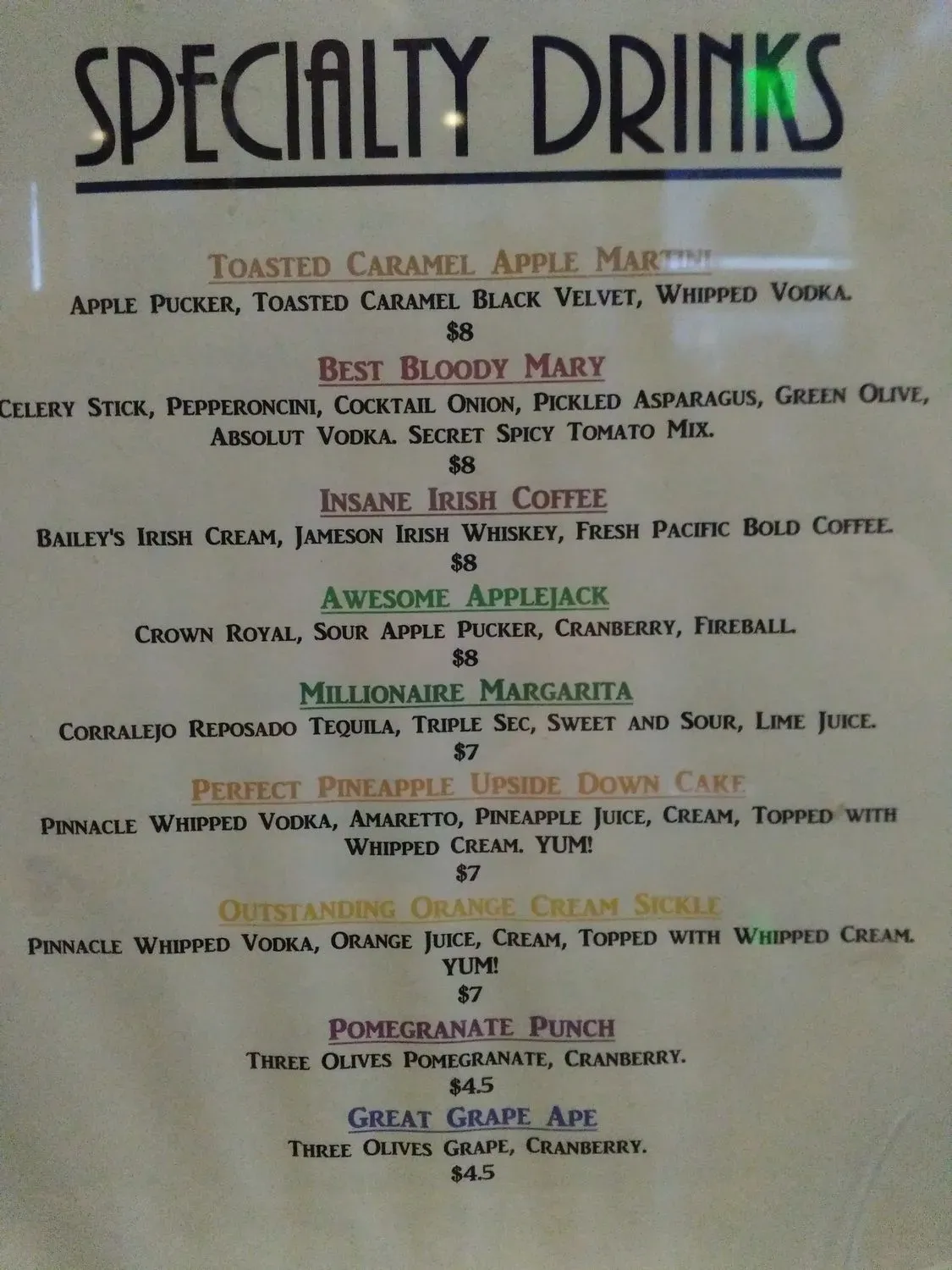 Menu 2