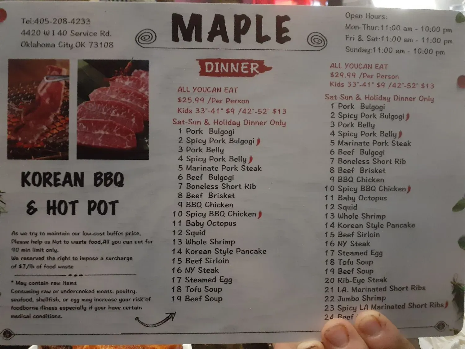 Menu 6