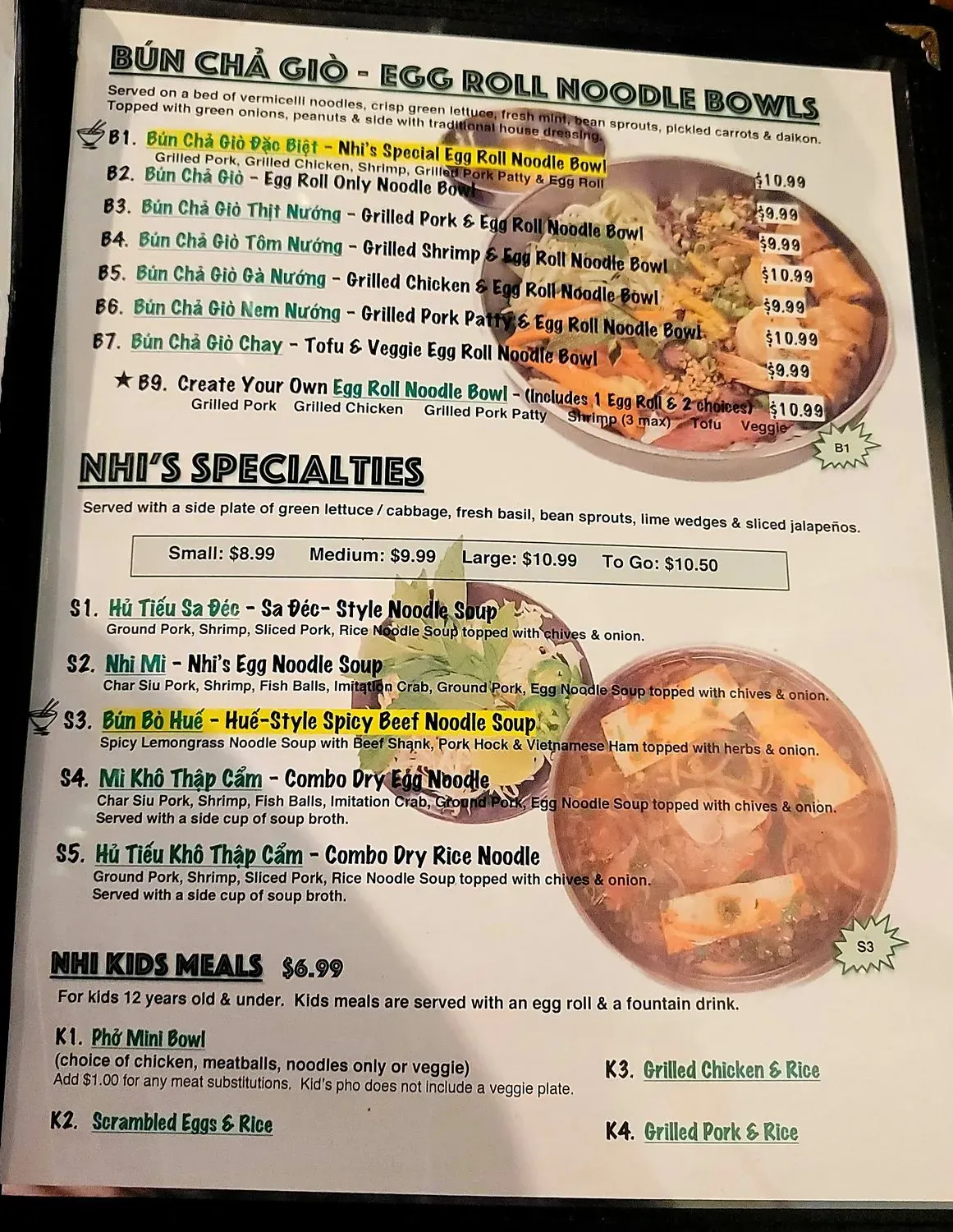 Menu 5