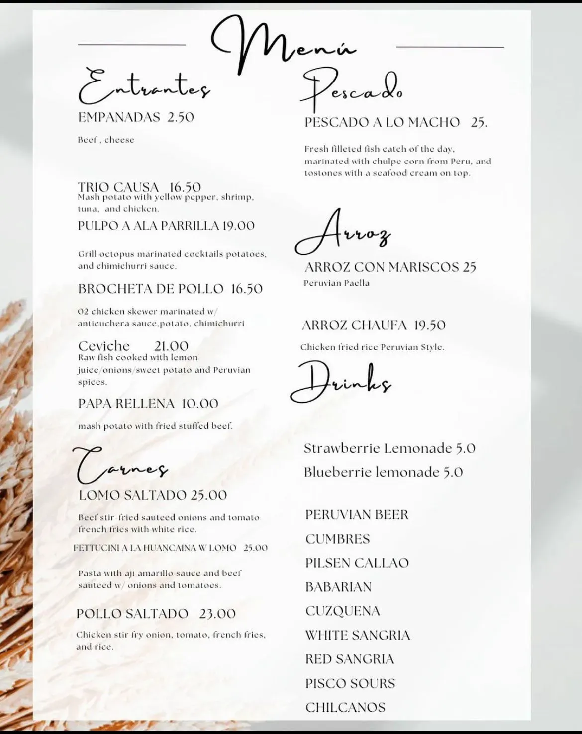 Menu 2