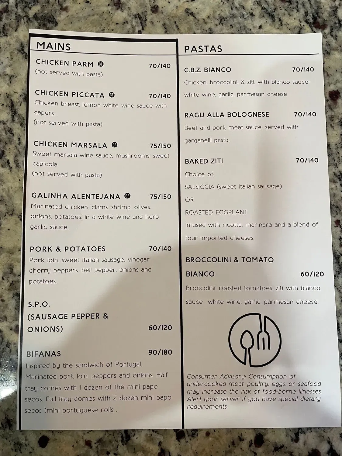 Menu 1