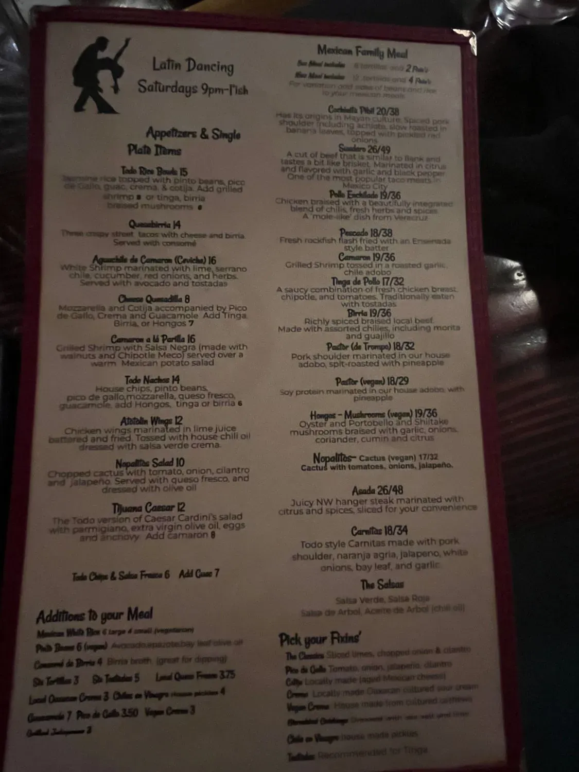 Menu 1