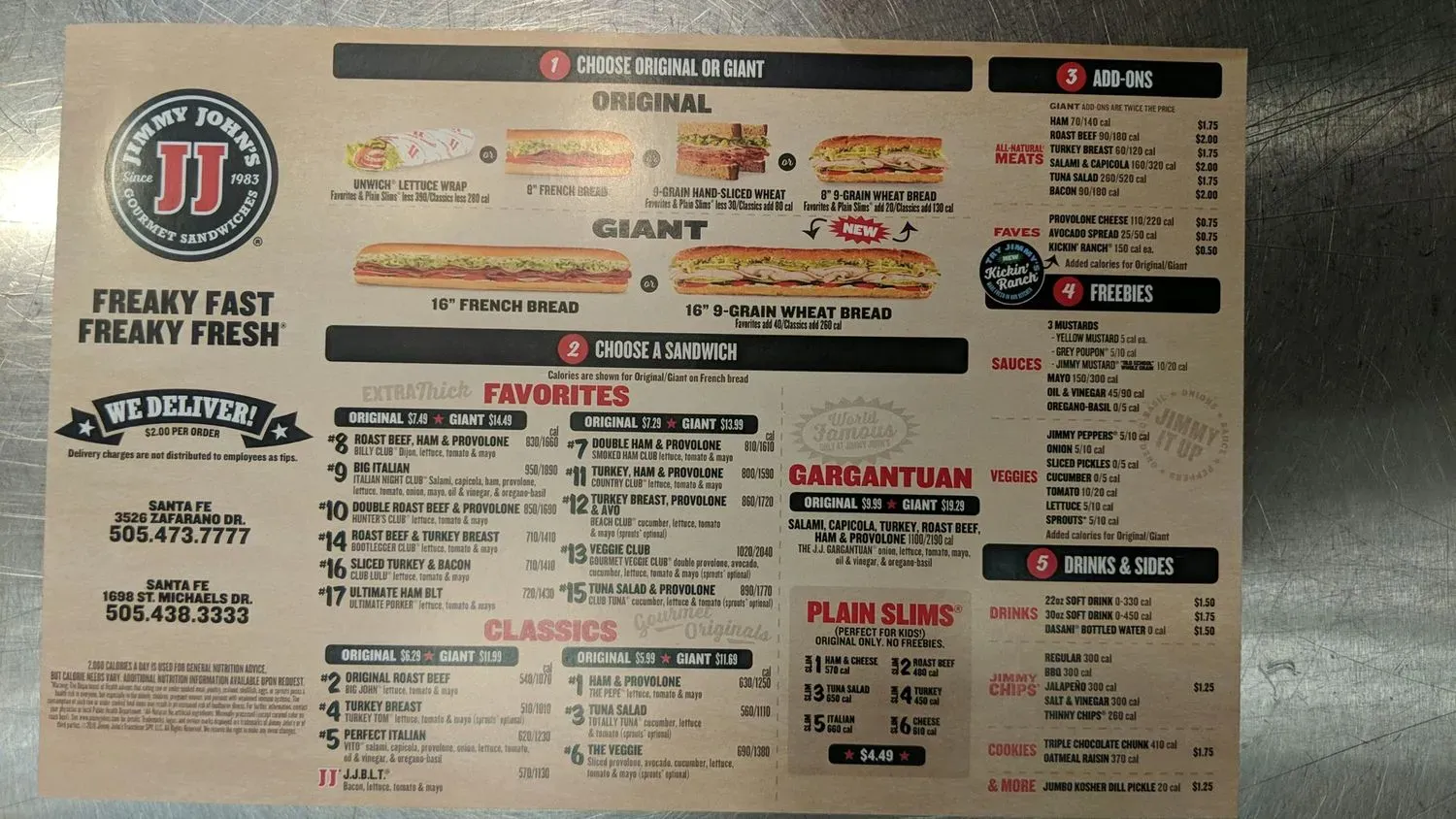 Menu 3