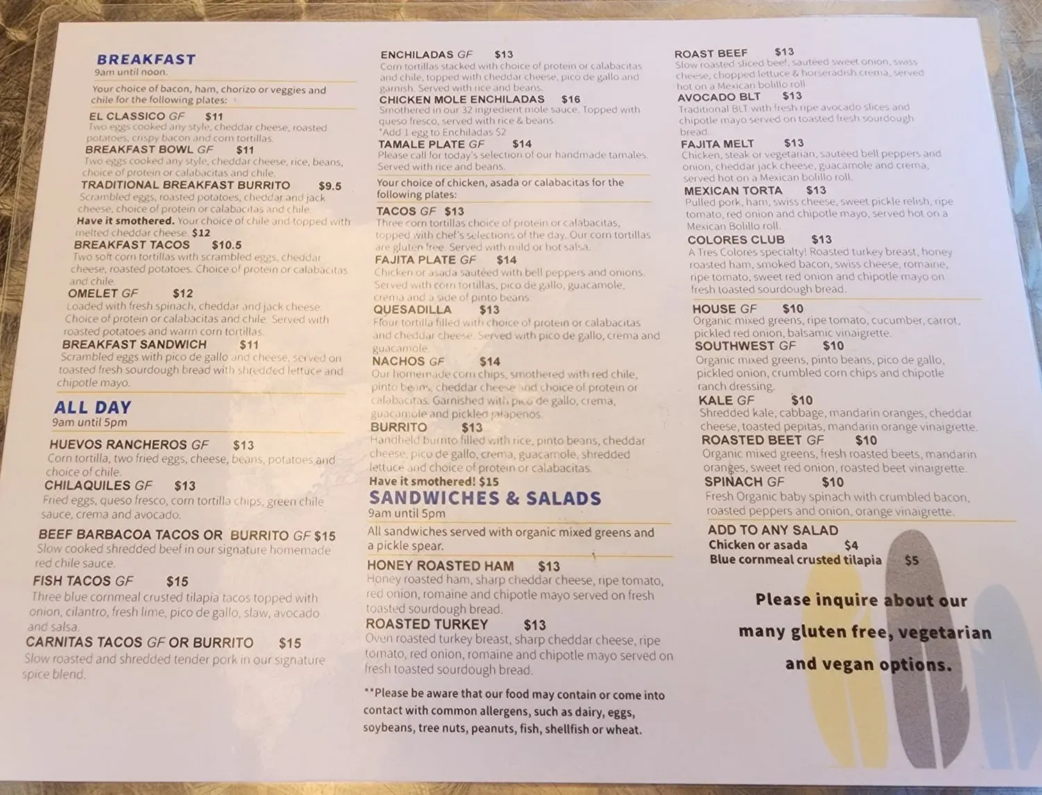 Menu 2