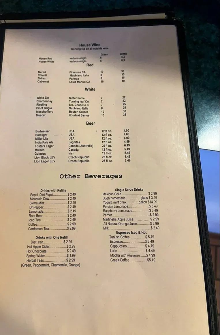 Menu 4