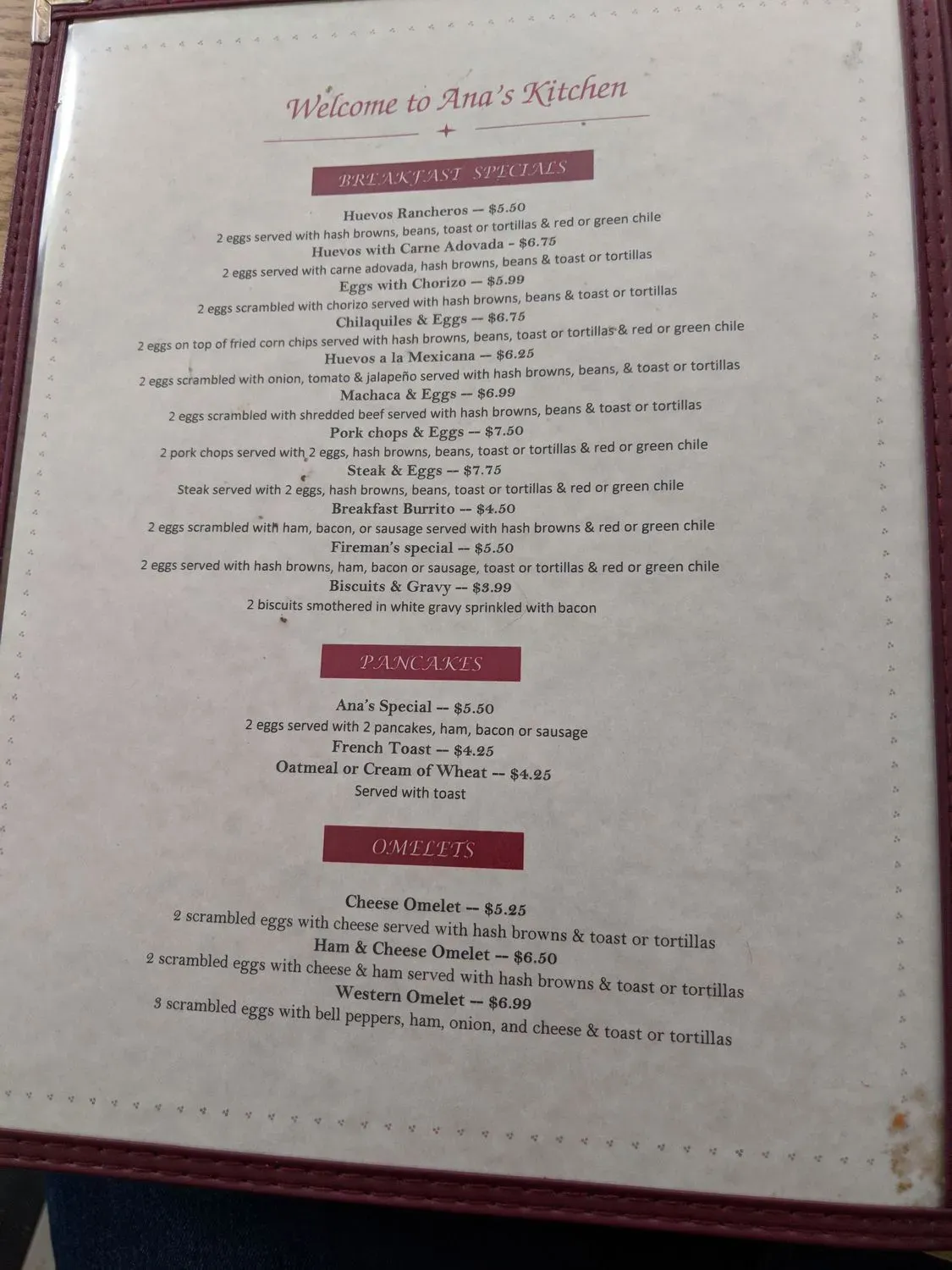 Menu 5