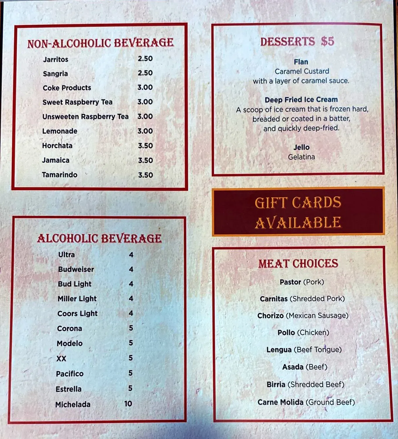 Menu 2