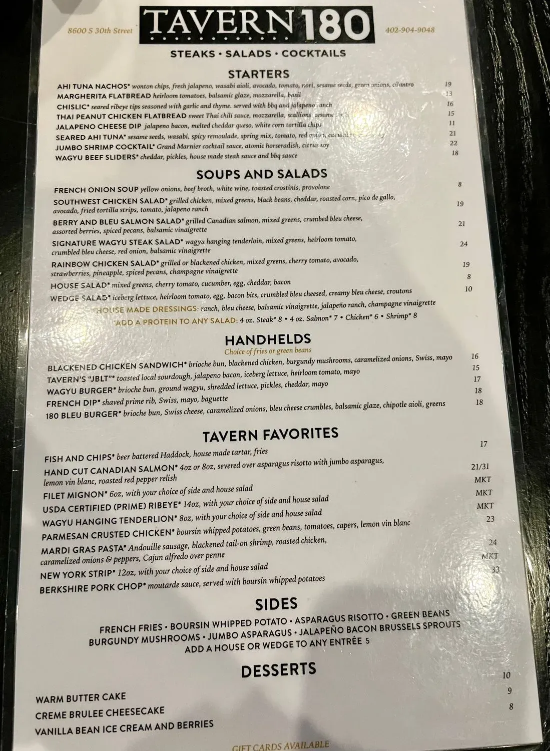 Menu 5