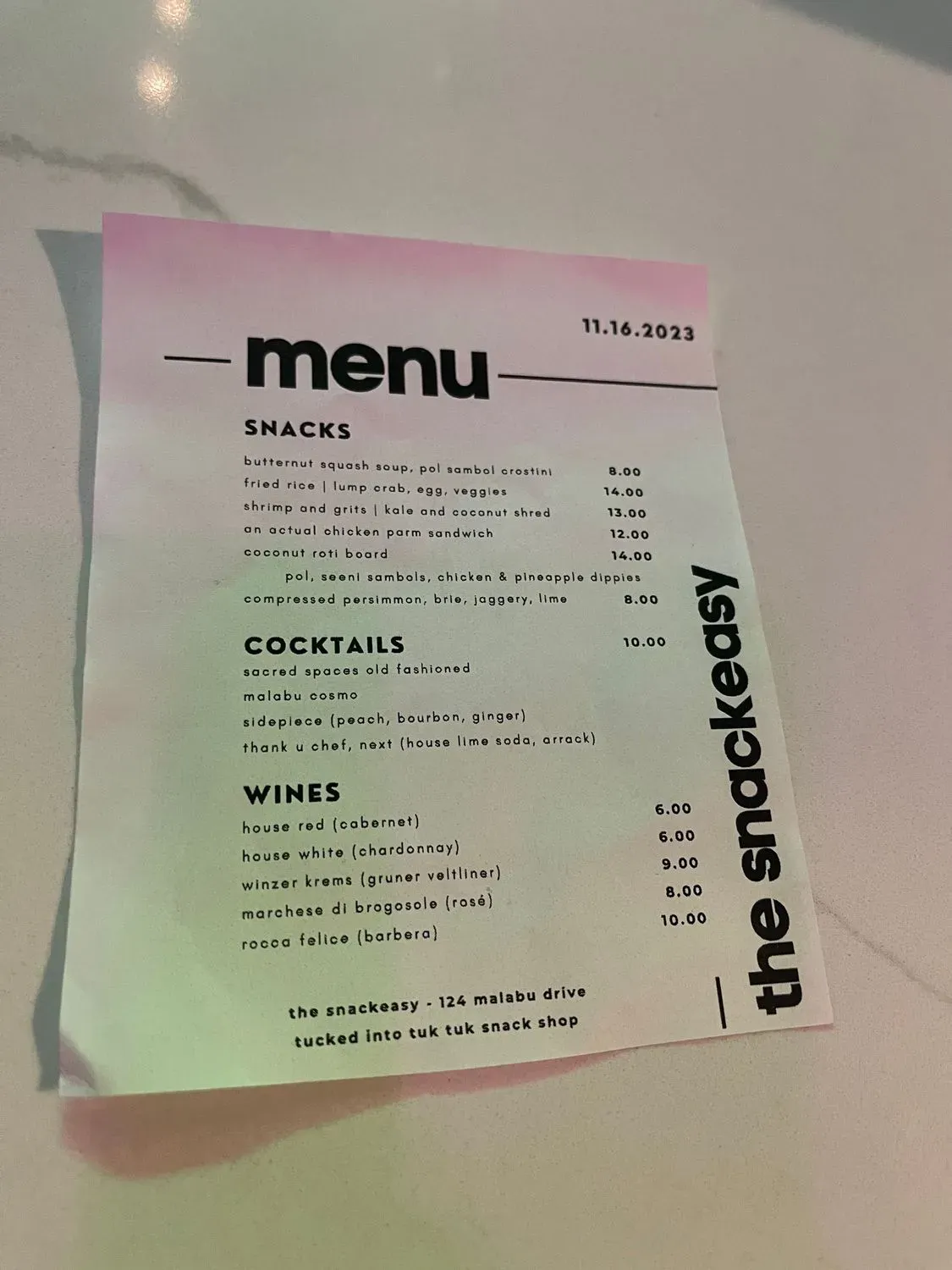 Menu 4