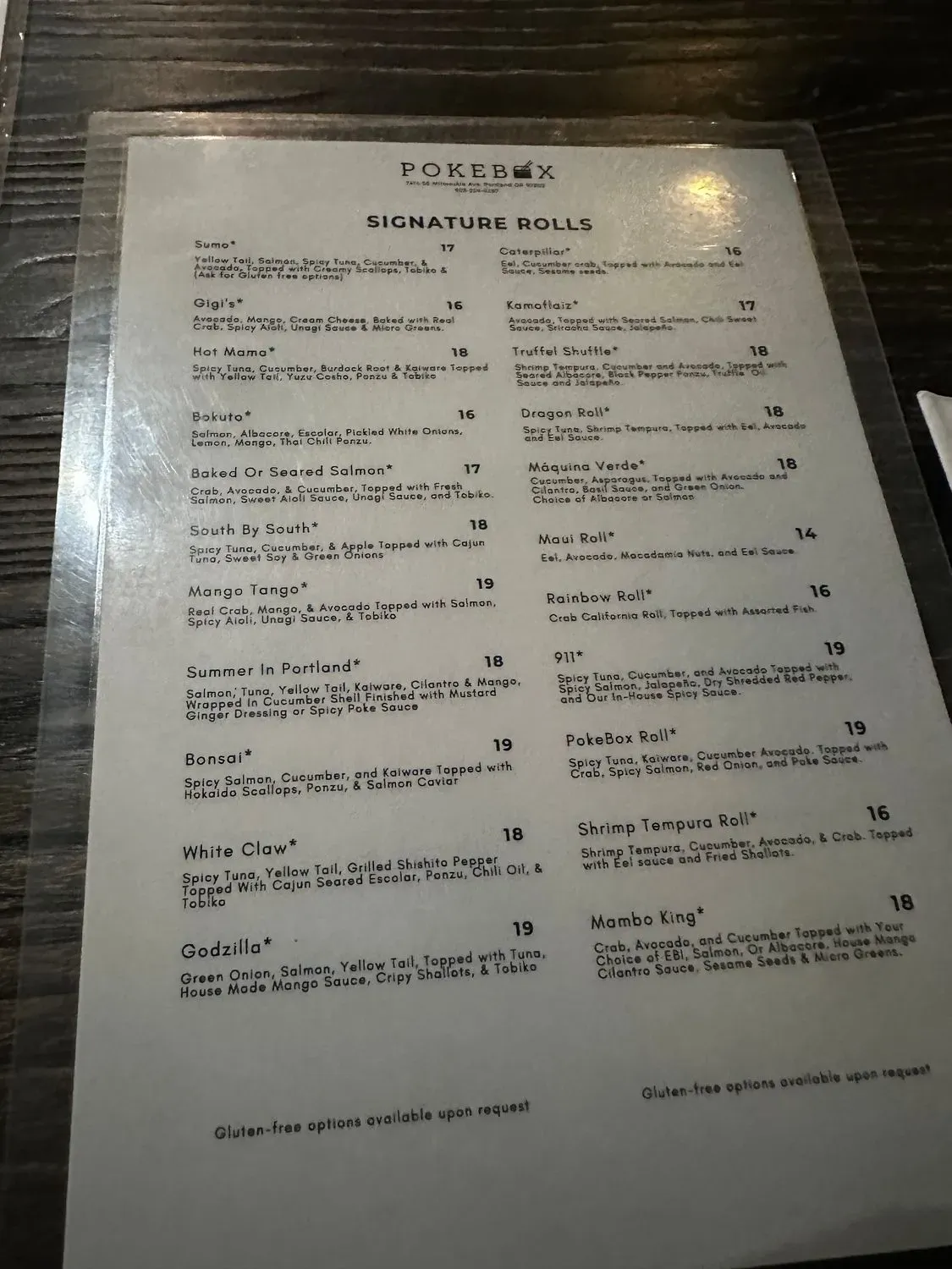 Menu 6