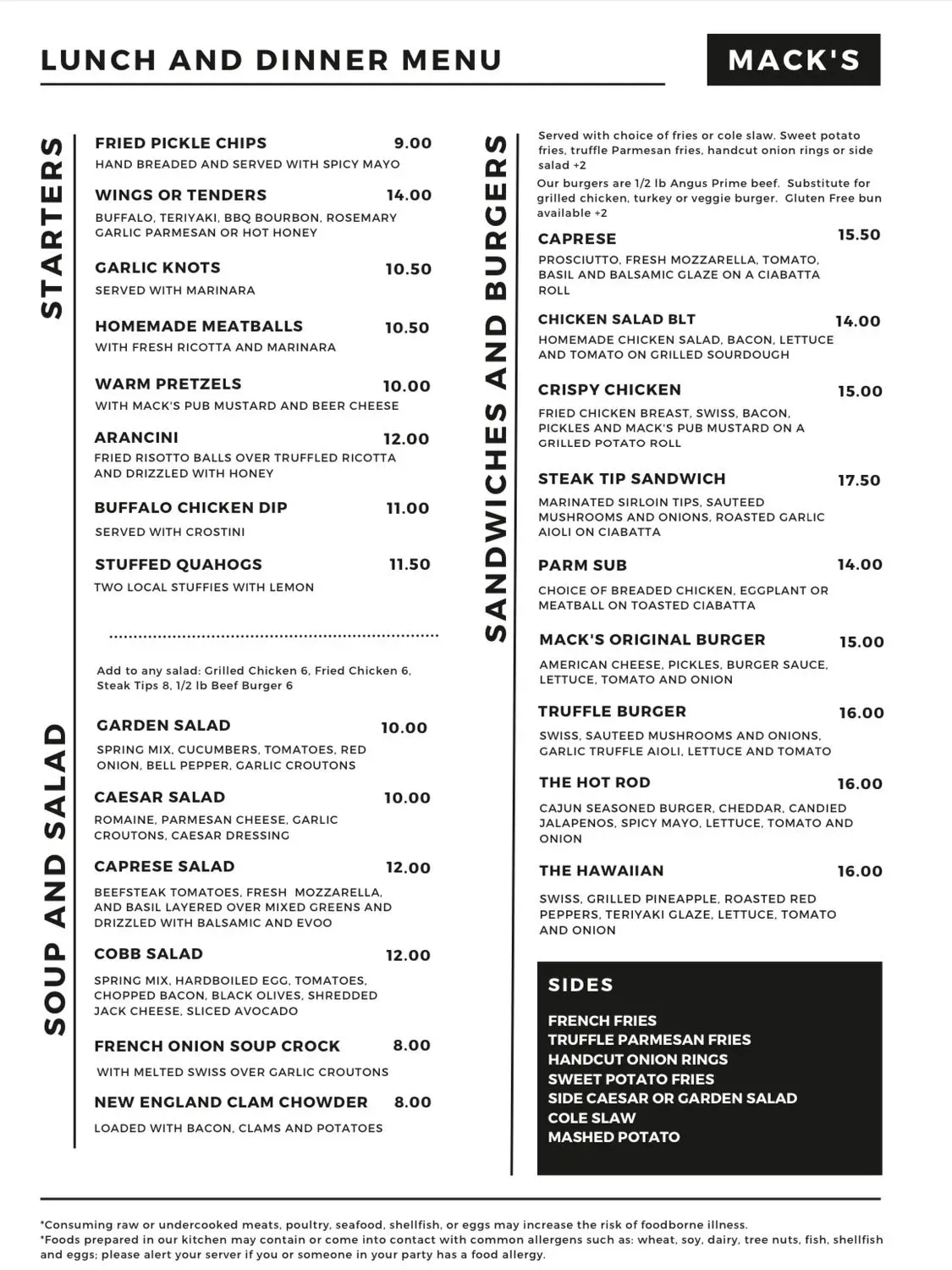 Menu 1