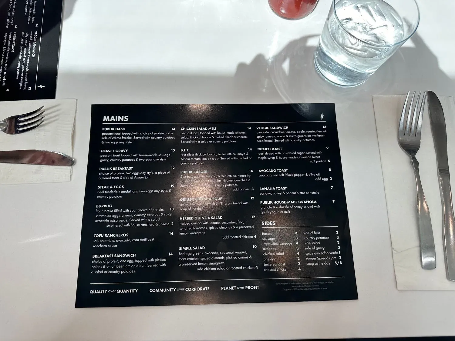 Menu 4