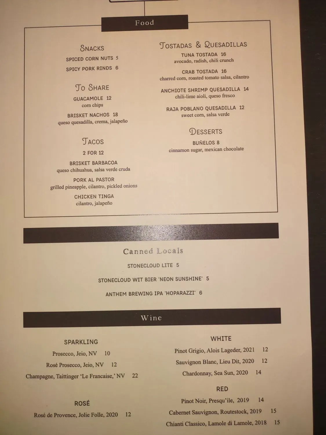 Menu 5