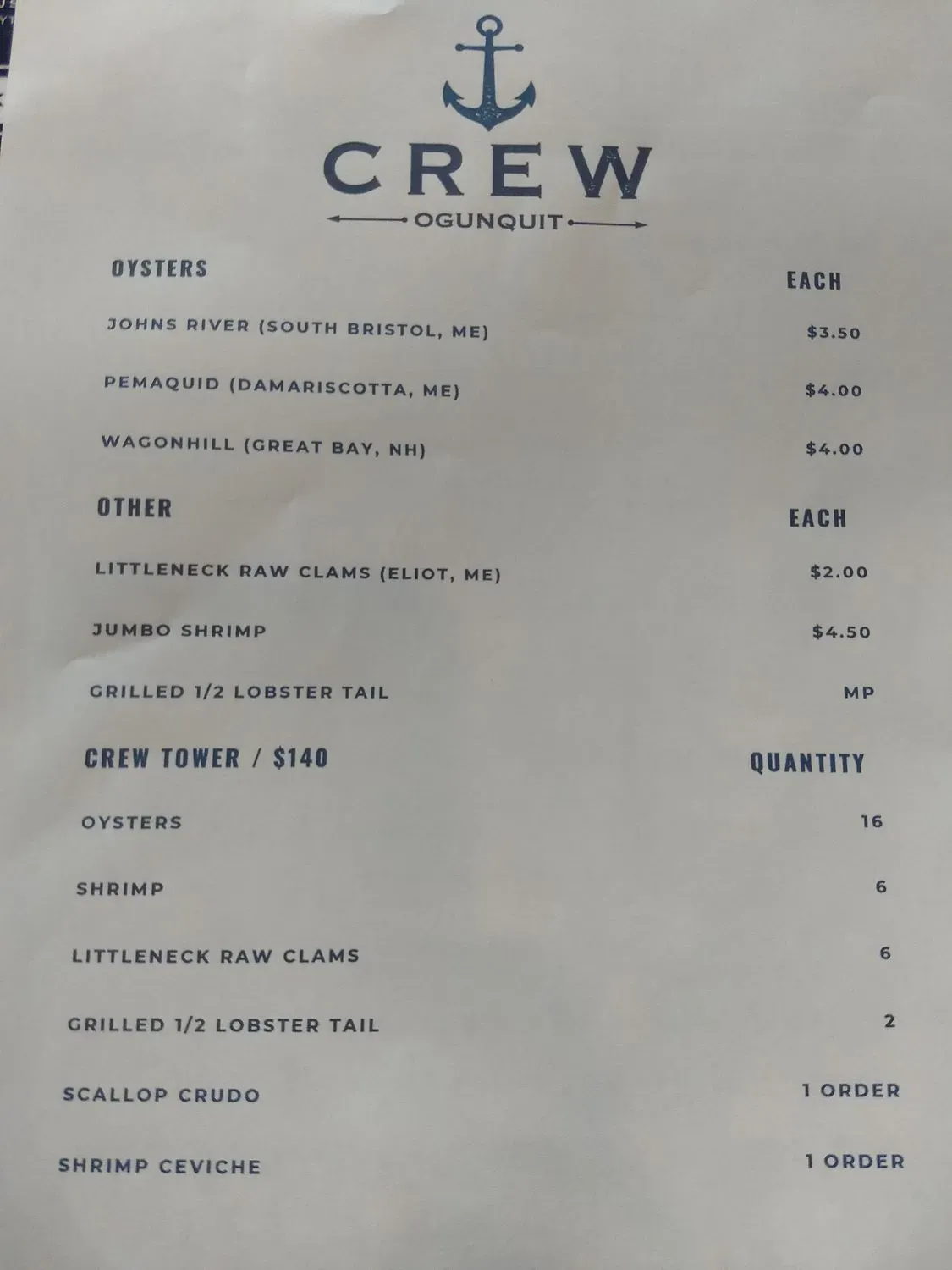 Menu 5