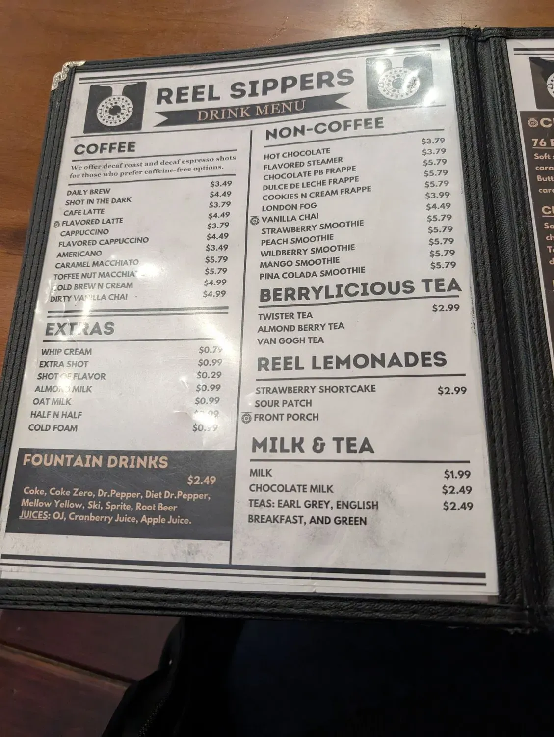 Reel Java Restaurant Menu - Updated October 2025