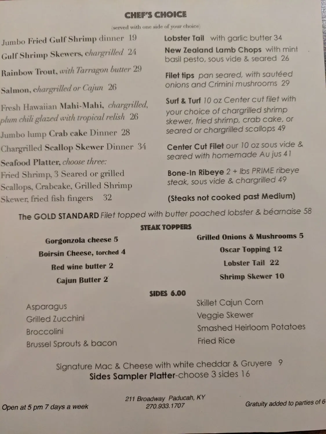 Menu 5