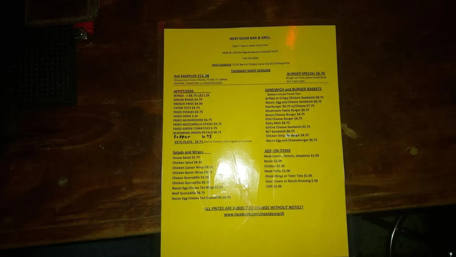 Menu 2