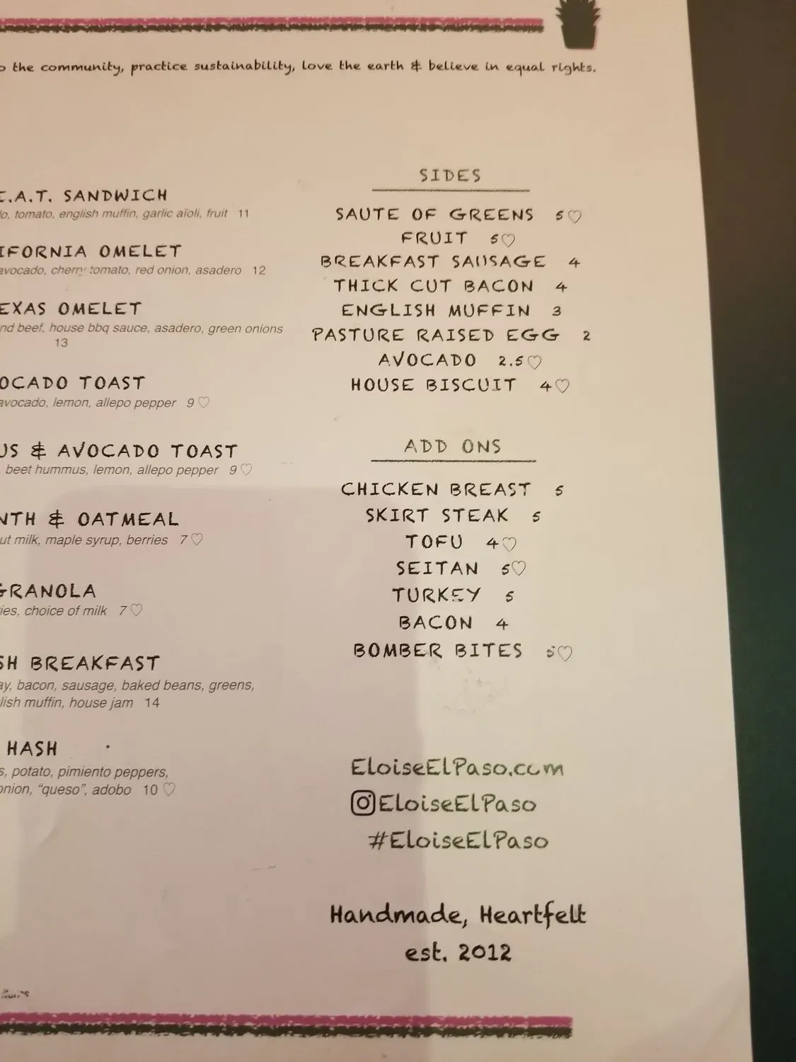 Menu 5