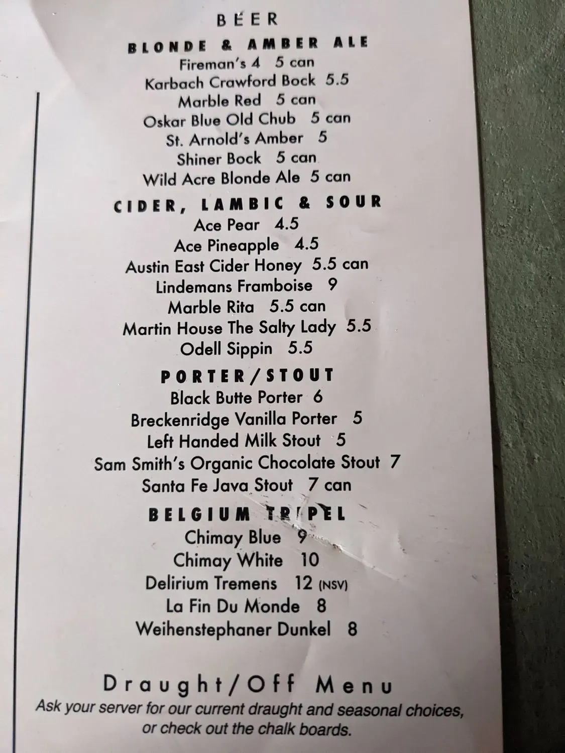 Menu 4