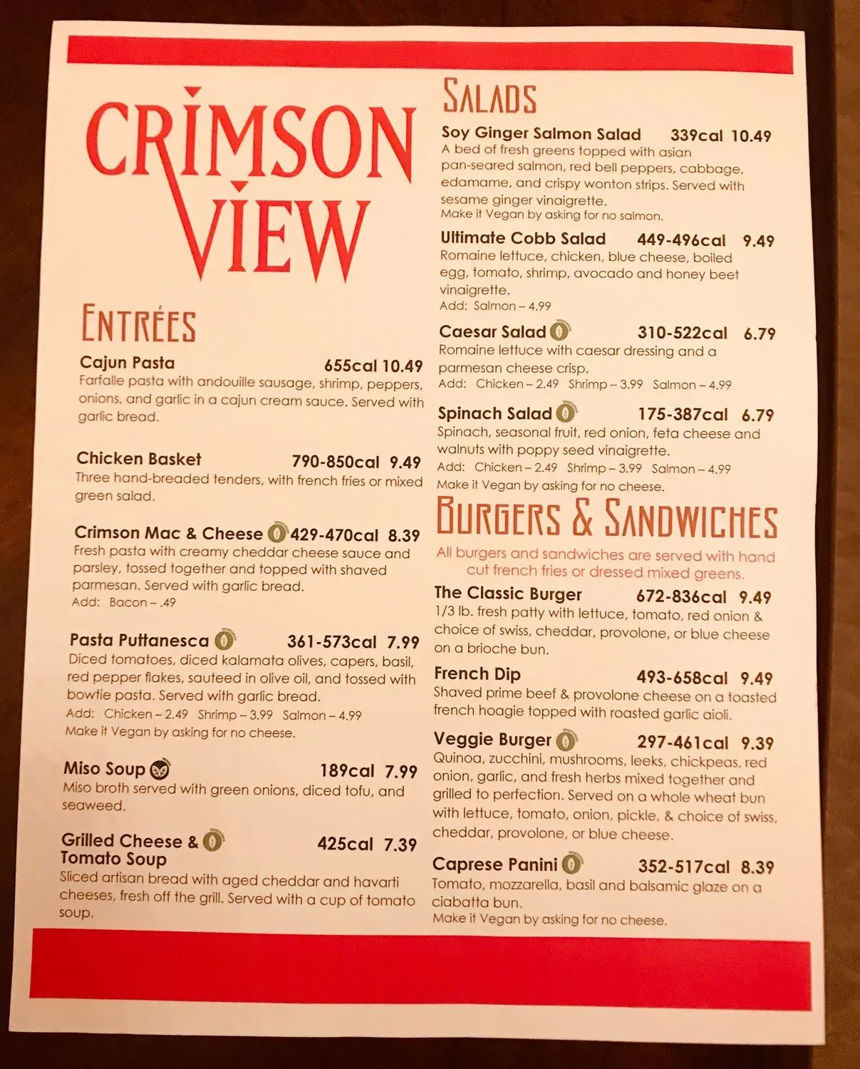 Menu 2