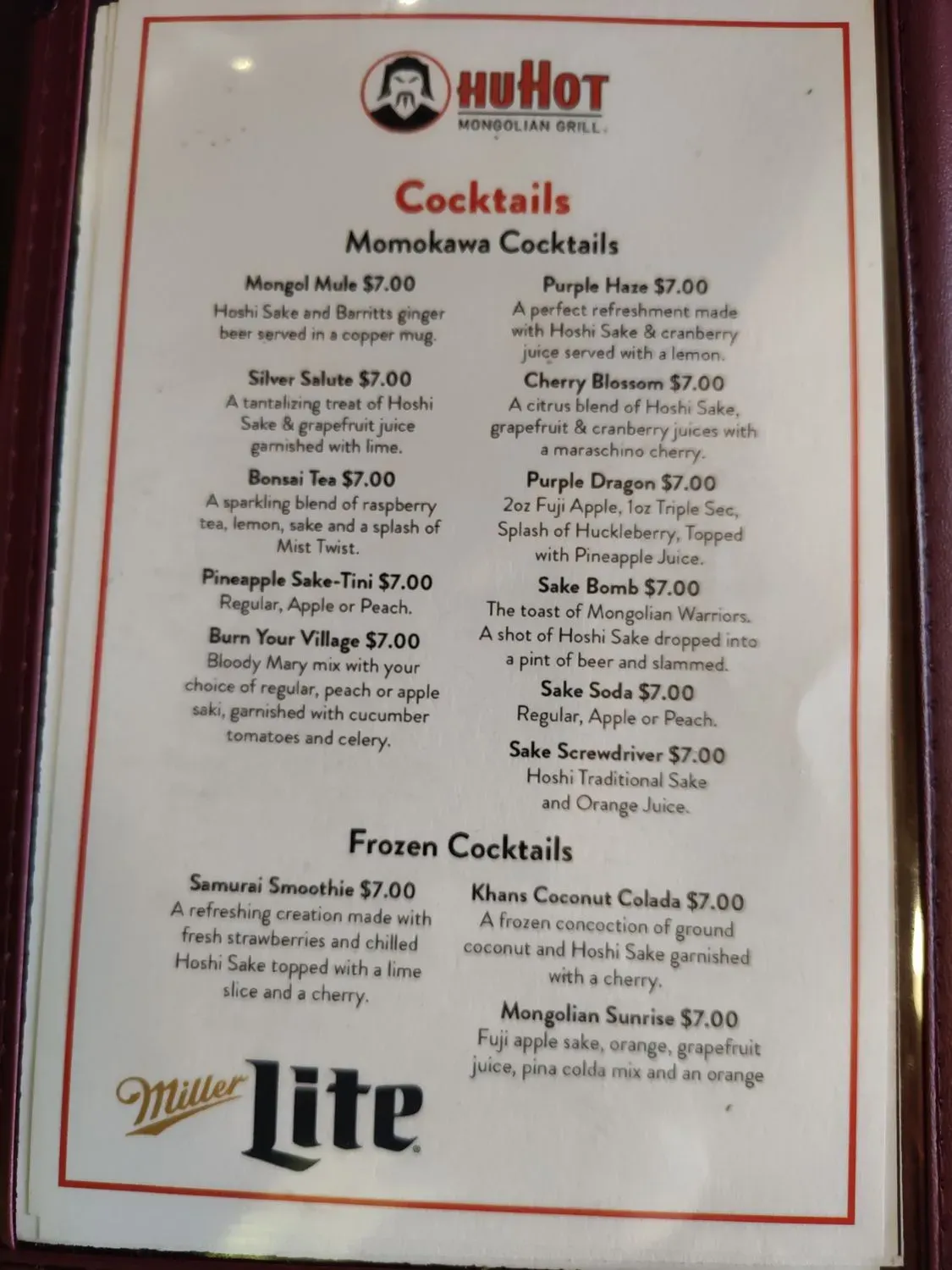 Menu 6